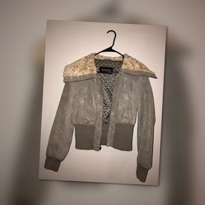 Guess // Vintage Genuine Leather Jacket